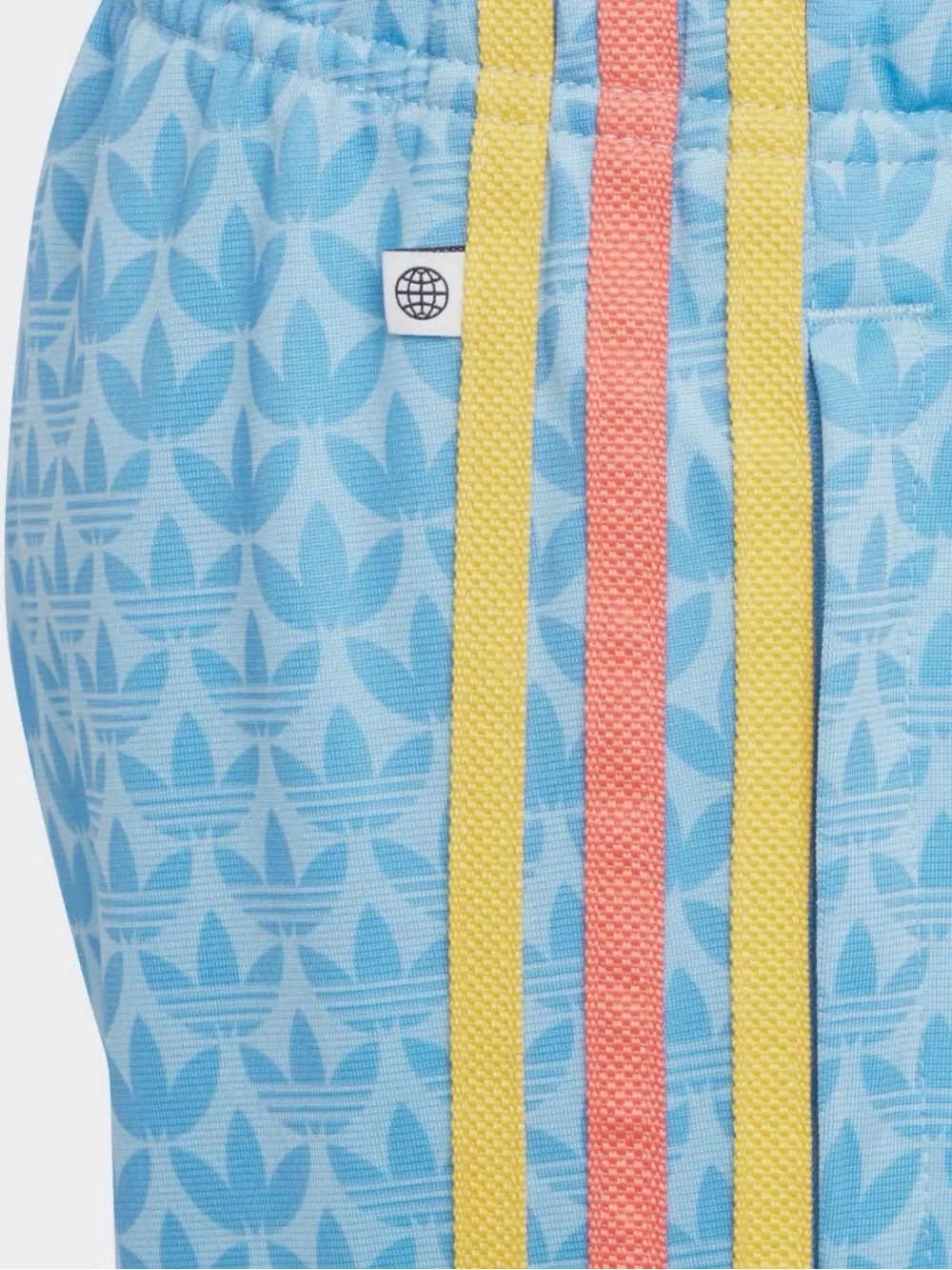 Adidas Originals | Monogram Track Pants | Clear Blue Girls XS | Trefoil Joggers